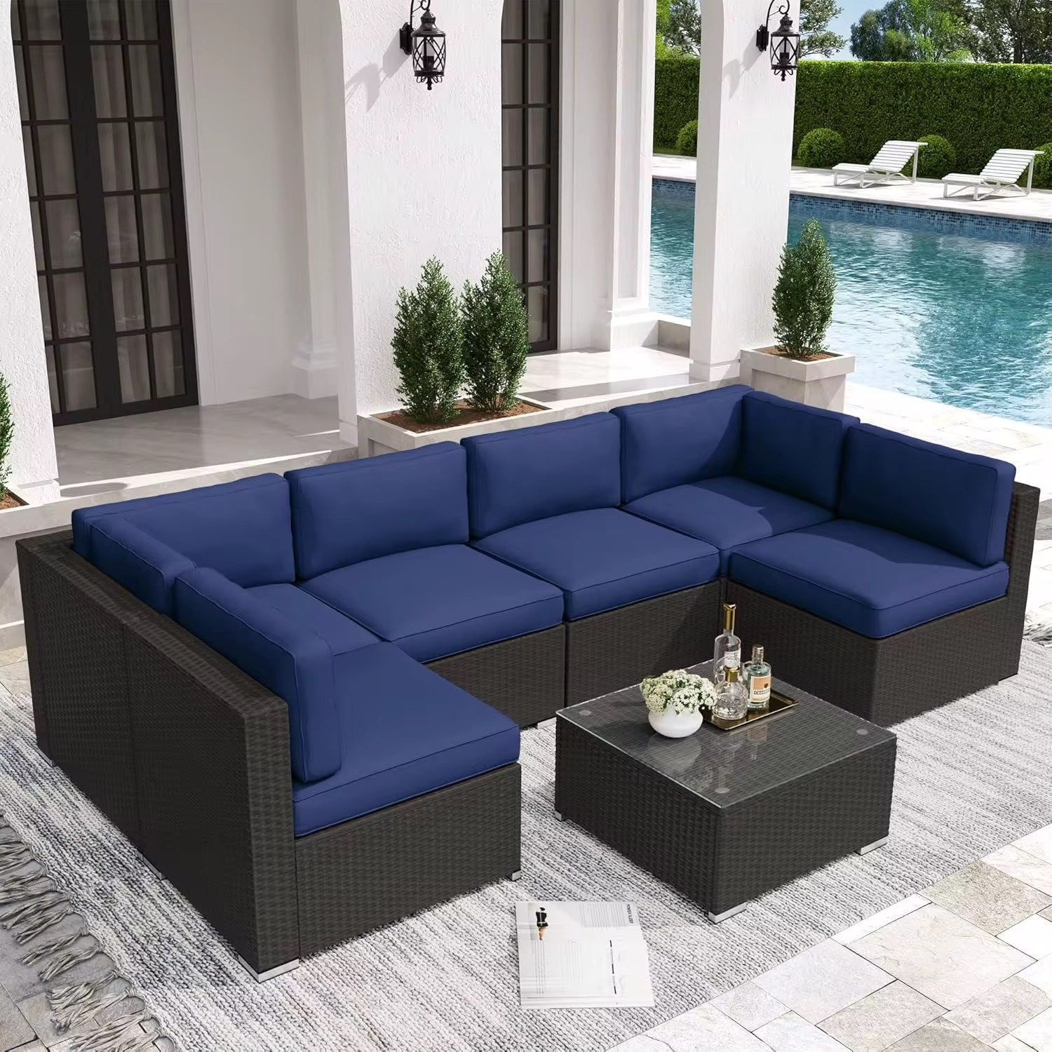 7-Piece Outdoor Patio Furniture Sets