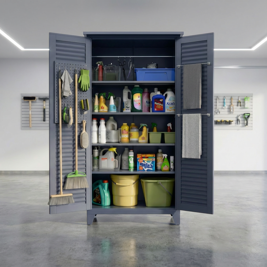 Dual-Door Utility Storage Cabinet