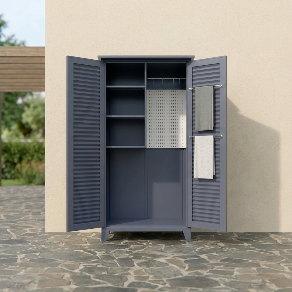 Dual-Door Utility Storage Cabinet